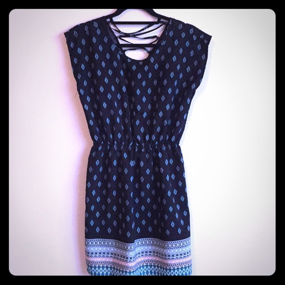 2/$22❤️ Black & Blue Summer Dress - Picture 2 of 4
